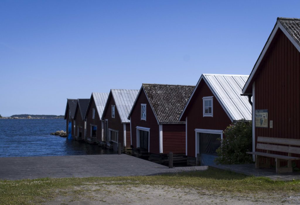 Boathouses in Trollharen